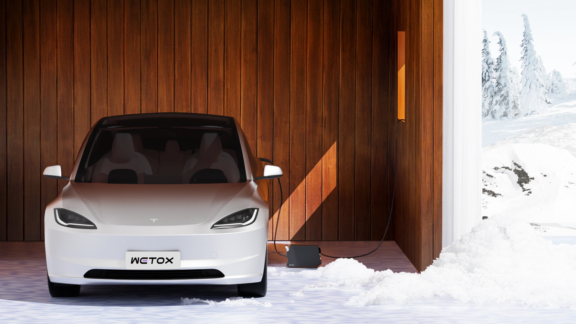 WETOX Tesla V2L adapter,V2L discharge device,V2H,V2V